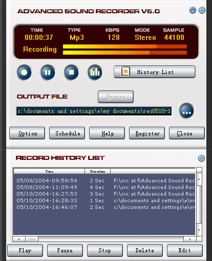 Advanced Sound Recorder screenshot